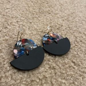 Nickel and Suede earrings